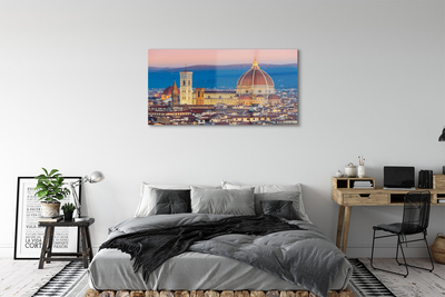 Fototryck på glas Italien katedral panorama natt