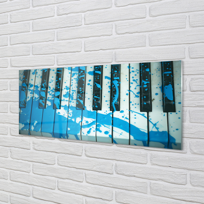 Glasbild Piano färg