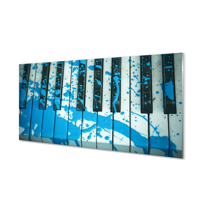 Glasbild Piano färg