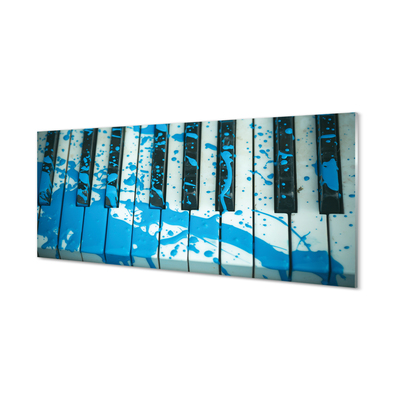 Glasbild Piano färg