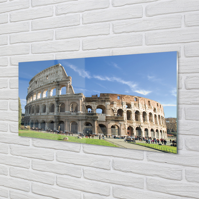 Glas bild Rom Colosseum