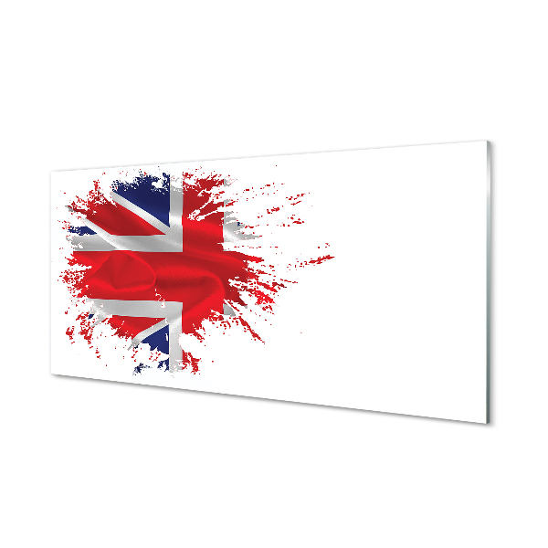 Glas tavla Storbritanniens flagga