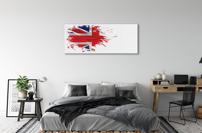 Glas tavla Storbritanniens flagga