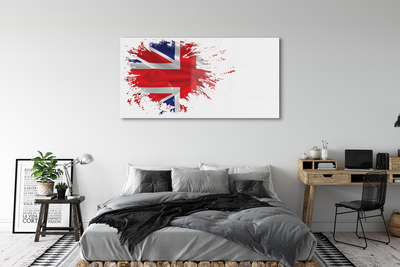 Glas tavla Storbritanniens flagga