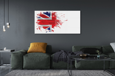 Glas tavla Storbritanniens flagga