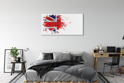 Glas tavla Storbritanniens flagga