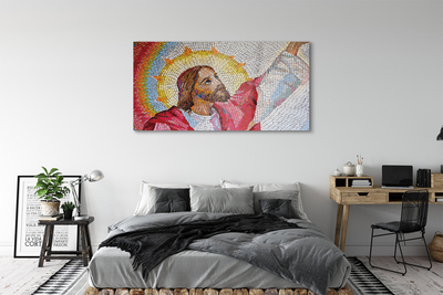 Skriv ut på glas Jesus mosaik