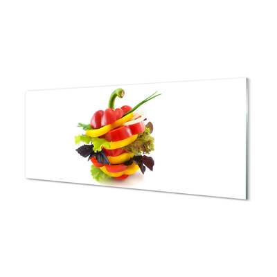 Glas bild Sallad paprika