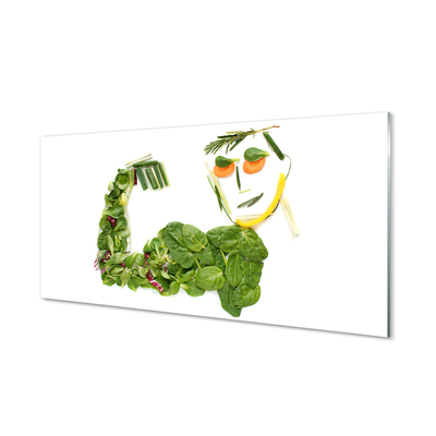Bild på glas Grönsaksfigur