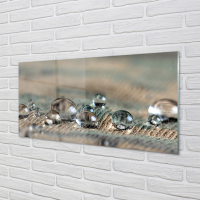 Glas bild Droppar makromaterial