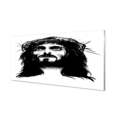 Glasbild Jesus illustration