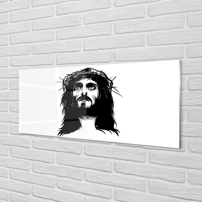 Glasbild Jesus illustration