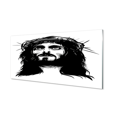 Glasbild Jesus illustration