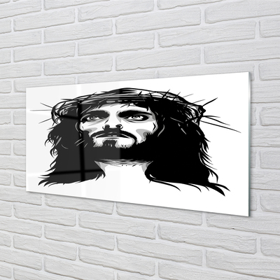 Glasbild Jesus illustration