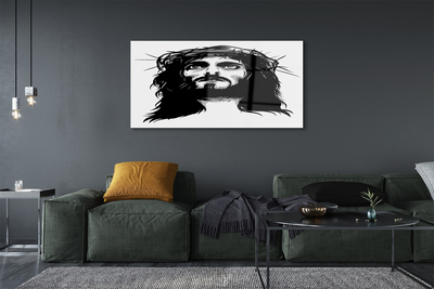 Glasbild Jesus illustration