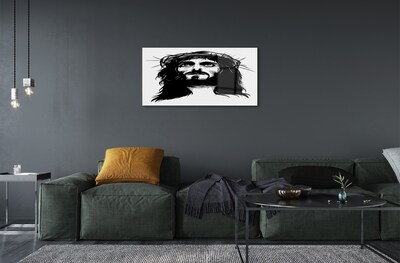 Glasbild Jesus illustration