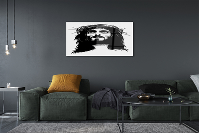 Glasbild Jesus illustration