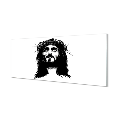 Glasbild Jesus illustration