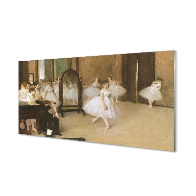 Glasbild Danslektion - Edgar Degas