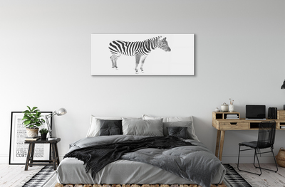 Glastavla Målad zebra