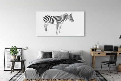 Glastavla Målad zebra