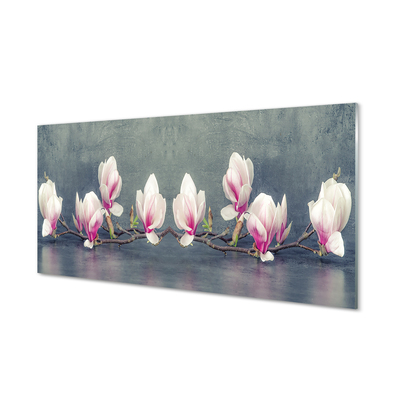 Glasbild Magnolia gren