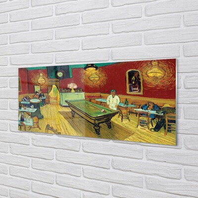 Glas bild Nattkafé - Vincent Van Gogh