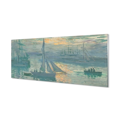 Bild på glas Soluppgång - Claude Monet