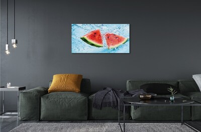 Glasbild Vattenmelon vatten