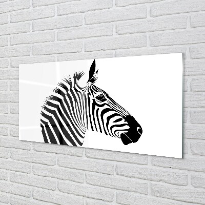 Fototryck på glas Zebra illustration