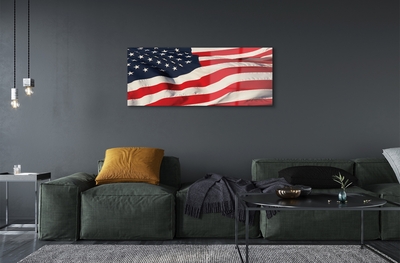 Glasbild USA flagga