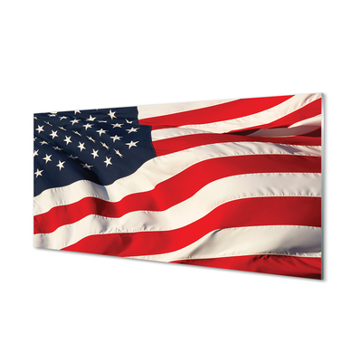 Glasbild USA flagga