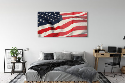 Glasbild USA flagga