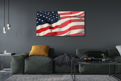 Glasbild USA flagga