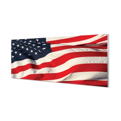 Glasbild USA flagga