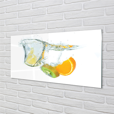 Glas bild Kiwi orange vatten