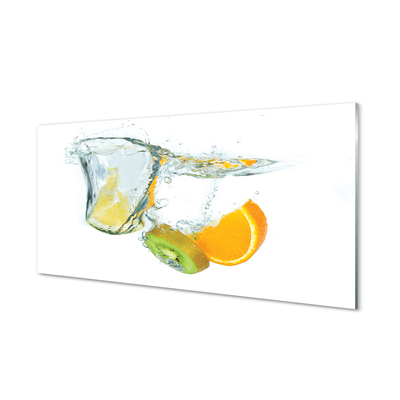 Glas bild Kiwi orange vatten