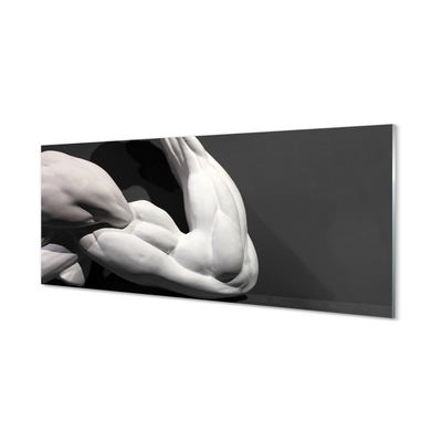 Glasbild Svarta och vita muskler