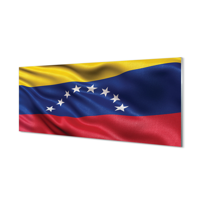 Glasbild Venezuelas flagga