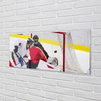 Glasbild Hockeymål