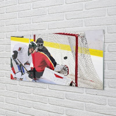 Glasbild Hockeymål