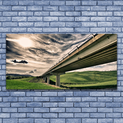 Glas bild Highway Bridge Valley