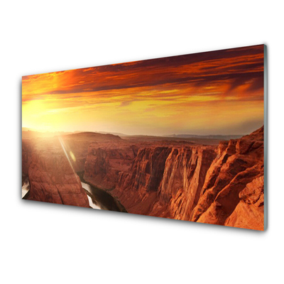 Glas bild Grand Canyon landskap