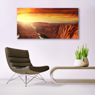 Glas bild Grand Canyon landskap