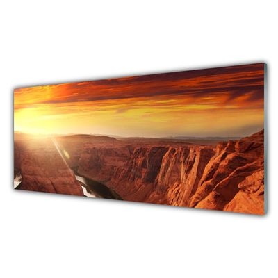 Glas bild Grand Canyon landskap