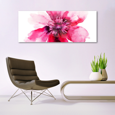 Glas bild Blomma På Väggen
