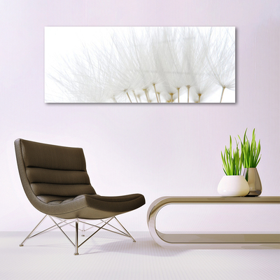 Bild på glas Blommor På Väggen