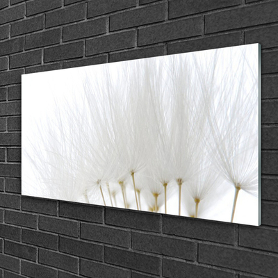 Bild på glas Blommor På Väggen