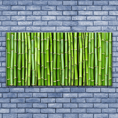 Glasbild Bambu blomma växt