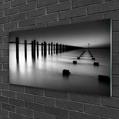 Glasbild Fog Pier arkitektur